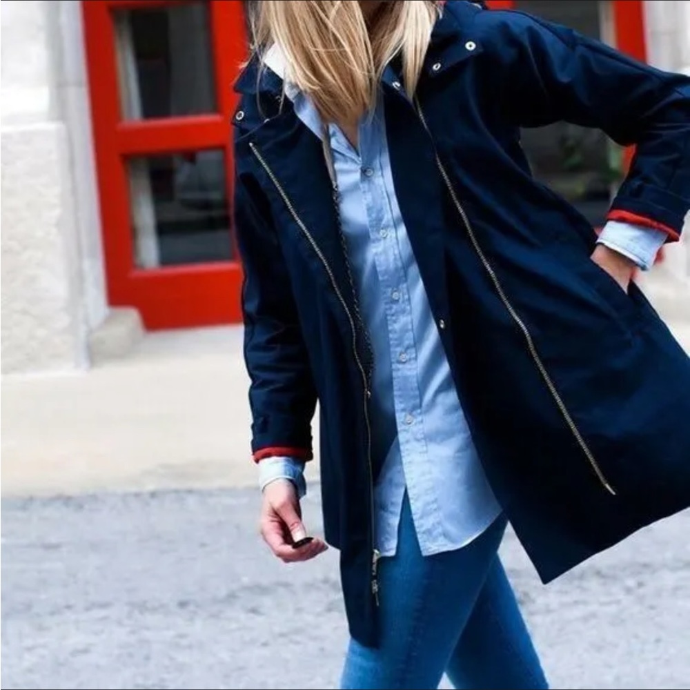 J Crew rain coat M